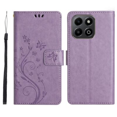 Honor 200 Smart 5G Suojakotelo Kukka Violetti