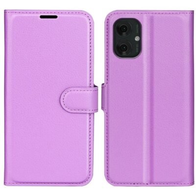 Motorola Moto G55 5G Kotelo PU-Nahka Violetti
