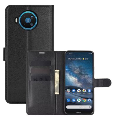 Nokia 8.3 5G Suojakotelo PU-Nahka Musta