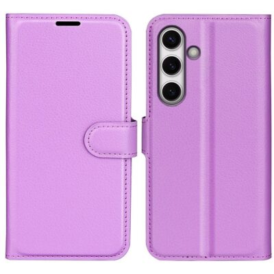 Samsung Galaxy S24 FE 5G Kotelo PU-Nahka Violetti