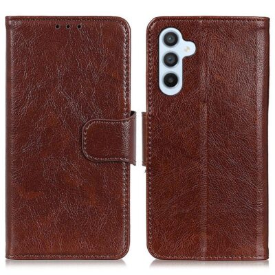 Samsung Galaxy S24 FE 5G Kotelo Ruskea Nahka