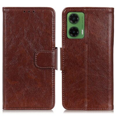 Motorola Moto G35 5G Kotelo Ruskea Nahka