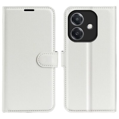 Oppo A40 Suojakotelo PU-Nahka Valkoinen