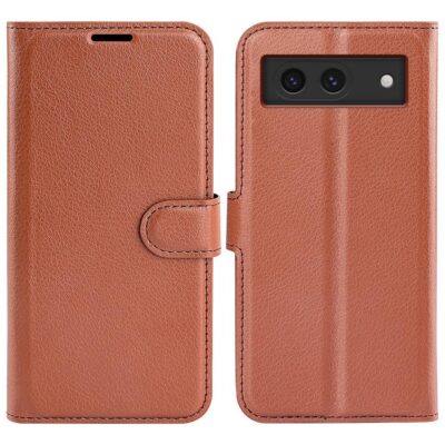 Google Pixel 8a Suojakotelo PU-Nahka Ruskea