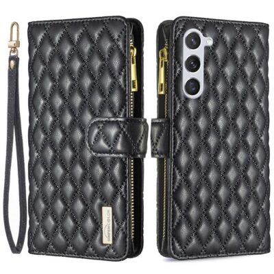 Samsung Galaxy S25 5G Lompakko Rhombus Musta