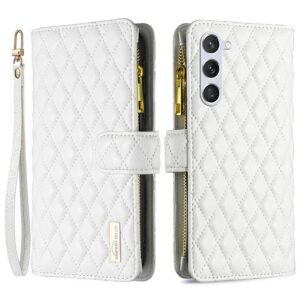 Samsung Galaxy S25 5G Lompakko Rhombus Valkoinen