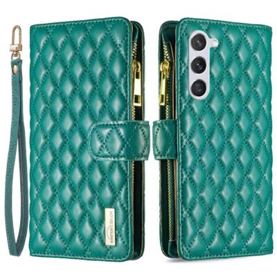 Samsung Galaxy S25 5G Lompakko Rhombus Vihreä