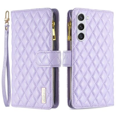 Samsung Galaxy S25 5G Lompakko Rhombus Violetti