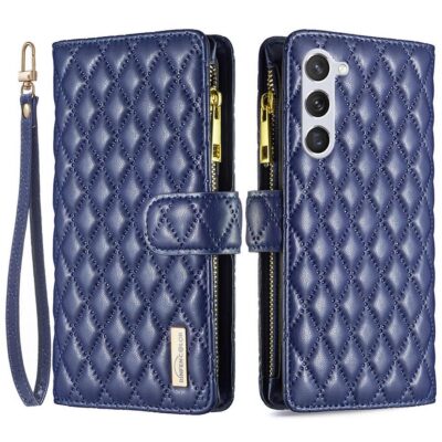 Samsung Galaxy S25+ 5G Lompakko Rhombus Tummansininen