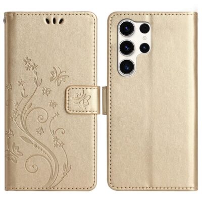 Samsung Galaxy S25 Ultra 5G Kotelo Kukka Kulta