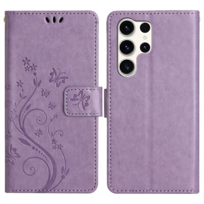 Samsung Galaxy S25 Ultra 5G Kotelo Kukka Vaaleanvioletti