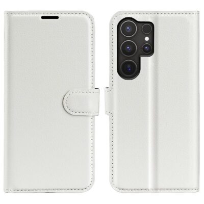 Samsung Galaxy S25 Ultra 5G Kotelo PU-Nahka Valkoinen