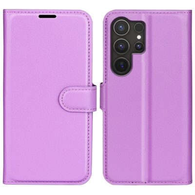 Samsung Galaxy S25 Ultra 5G Kotelo PU-Nahka Violetti