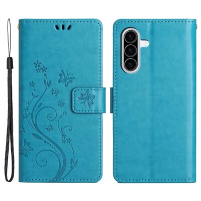 Samsung Galaxy A26 5G Kotelo Kukka Sininen