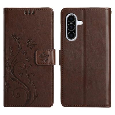 Samsung Galaxy A36 5G Kotelo Kukka Ruskea