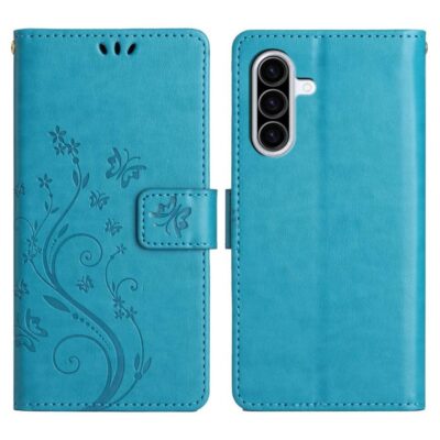 Samsung Galaxy A36 5G Kotelo Kukka Sininen
