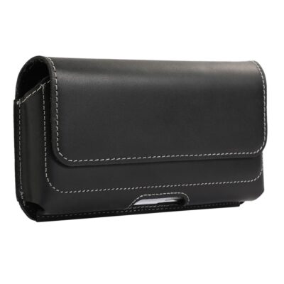 Vyökotelo Vaakalaukku Nahka Musta 175x95x25mm