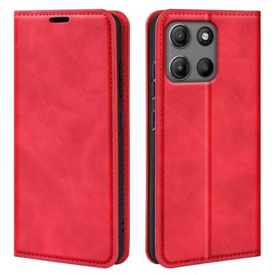 Motorola Moto G15 / G15 Power Kannellinen Kotelo Punainen