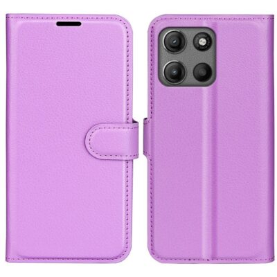 Motorola Moto G15 / G15 Power Kotelo PU-Nahka Violetti