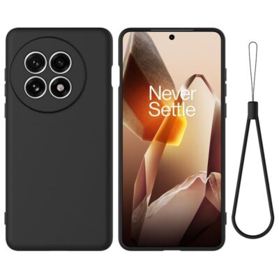 OnePlus 13R Suojakuori Silikoni Musta