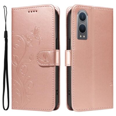 OnePlus Nord CE 4 Lite 5G Kotelo Kukka Ruusukulta