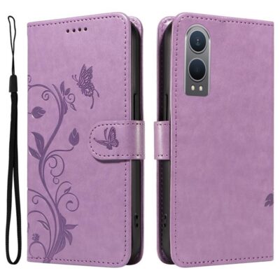 OnePlus Nord CE 4 Lite 5G Kotelo Kukka Violetti