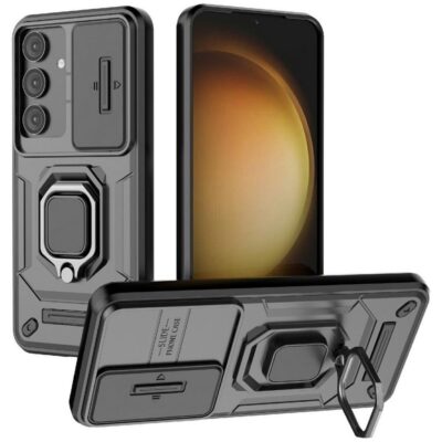 Samsung Galaxy A36 5G Sormuskuori Kamerasuojalla Musta