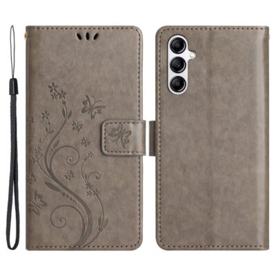 Samsung Galaxy A56 5G Kotelo Kukka Harmaa