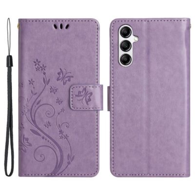 Samsung Galaxy A56 5G Kotelo Kukka Vaaleanvioletti