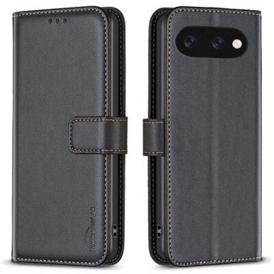 Google Pixel 9a Lompakkokotelo Binfen Musta