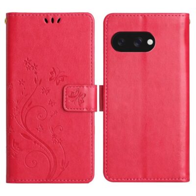 Google Pixel 9a Suojakotelo Kukka Pinkki