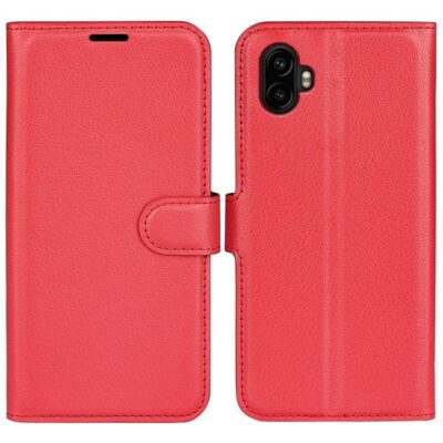 Samsung Galaxy Xcover 7 Pro Kotelo PU-Nahka Punainen