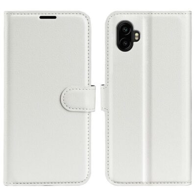 Samsung Galaxy Xcover 7 Pro Kotelo PU-Nahka Valkoinen