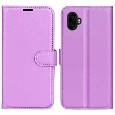 Samsung Galaxy Xcover 7 Pro Kotelo PU-Nahka Violetti
