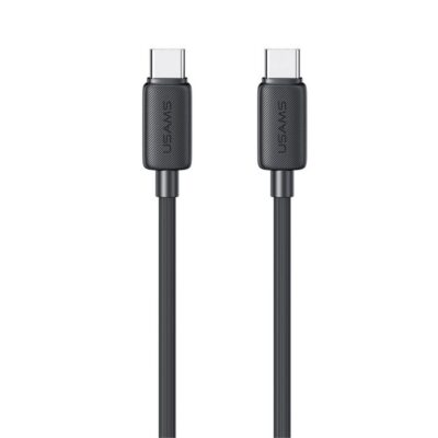 Usams USB-C – USB-C Pikalatauskaapeli 60W 2m Musta
