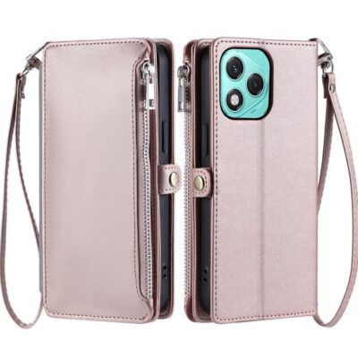 Honor 400 Lite 5G Lompakkokotelo Ruusukulta