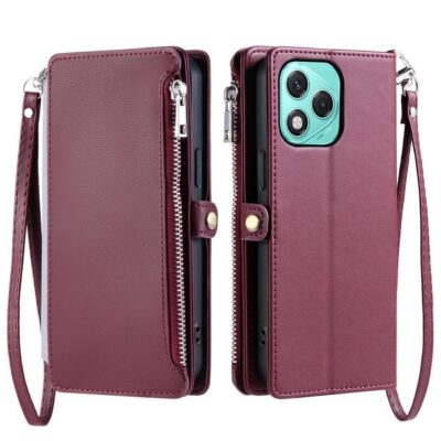 Honor 400 Lite 5G Lompakkokotelo Viininpunainen