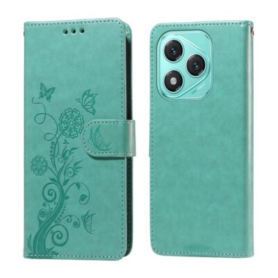 Honor 400 Lite 5G Suojakotelo Kukka Turkoosi