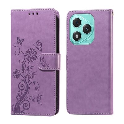 Honor 400 Lite 5G Suojakotelo Kukka Violetti