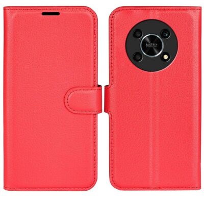 Honor Magic4 Lite 5G Lompakko Suojakotelo Punainen