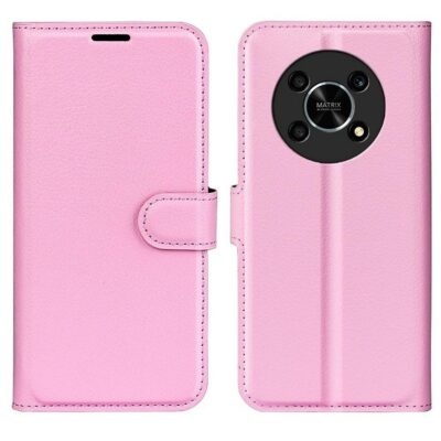 Honor Magic4 Lite 5G Lompakko Suojakotelo Vaaleanpunainen