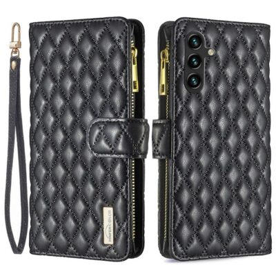 Samsung Galaxy A36 5G Lompakko Rhombus Musta
