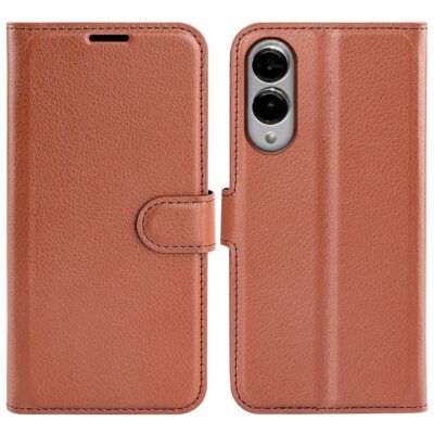 Samsung Galaxy S25 Edge 5G Kotelo PU-Nahka Ruskea