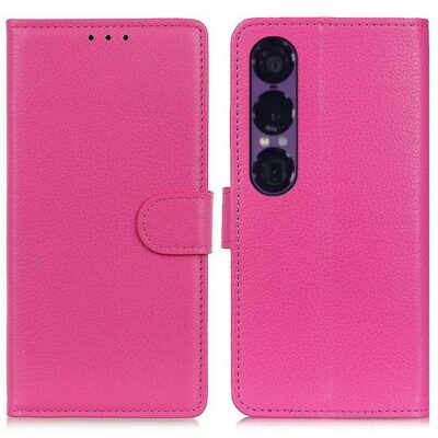 Sony Xperia 1 VII Suojakotelo PU-Nahka Pinkki