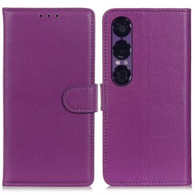 Sony Xperia 1 VII Suojakotelo PU-Nahka Violetti