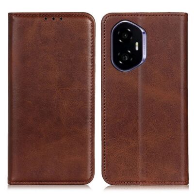 Honor 400 5G Kannellinen Suojakotelo Tummanruskea