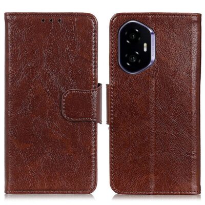 Honor 400 5G Suojakotelo Ruskea Nahka