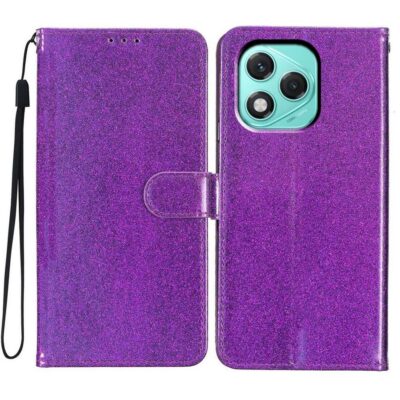 Honor 400 Lite 5G Suojakotelo Glitter Tummanvioletti