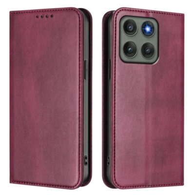 Motorola Edge 60 Pro 5G RFID Suojattu Kotelo Viininpunainen