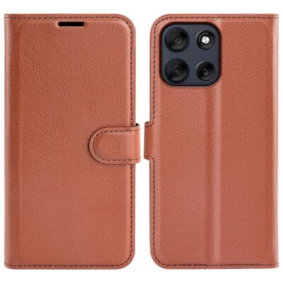 Motorola G56 5G Suojakotelo PU-Nahka Ruskea